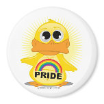 Rainbow Pride Duck magnets