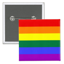 Rainbow Pride Flag Button