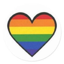 "Rainbow Pride Heart" 3" Stickers (Sheet of 6) by stkncb29 "Rainbow Pride Heart" 3" Stickers (Sheet of 6)
