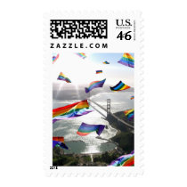 Rainbow Pride Over the Marin Headlands postage by markthaler Rainbow Pride Over the Marin Headlands postage