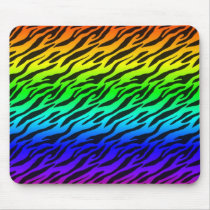 Rainbow Pride Zebra Mousepad by naturetees Rainbow Pride Zebra Mousepad