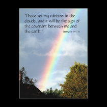 Rainbow Promise, Genesis 9 v 13 | Postcard by celtxian Rainbow Promise, Genesis 9 v 13 | Postcard