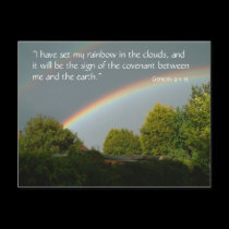 Rainbow Promise, Genesis 9 v 13 | Postcard by celtxian Rainbow Promise, Genesis 9 v 13 | Postcard
