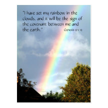 Rainbow Promise, Genesis 9 v 13 | Postcard
