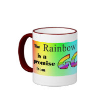 Rainbow Promise mugs by HonestJoesAuctions Rainbow Promise mugs