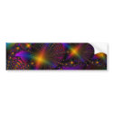 Rainbow Psyched Fractal bumper stickers