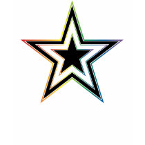 rainbow punk star. t-shirts