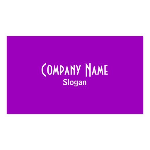 Rainbow Purple Business Card (front side)