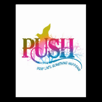 Rainbow PUSH postcards