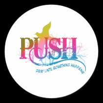 Rainbow PUSH stickers