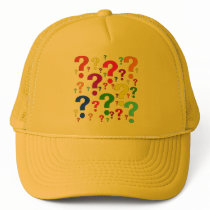 Rainbow Question Marks hats by orsobear Rainbow Question Marks hats