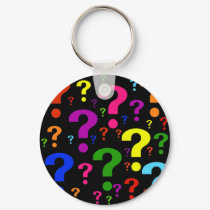 Rainbow Question Marks keychains by orsobear Rainbow Question Marks keychains