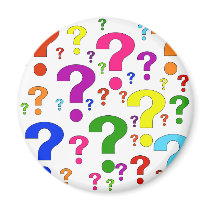 Rainbow Question Marks Fridge Magnets