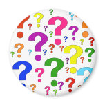 Rainbow Question Marks Fridge Magnets