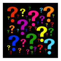 Rainbow Question Marks print