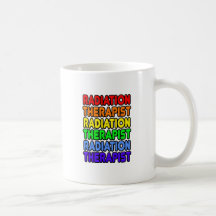 Rainbow Radiation Therapist Mugs
