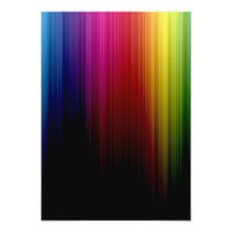 artsprojekt, rainbow, spectrum, red, blue, orange, yellow, purple, green, party, save the date, Invitation med brugerdefineret grafisk design
