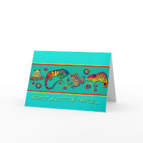 Rainbow Rainforest Note Card by LaureFCarlisle Rainbow Rainforest Note Card