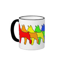 Rainbow Rat Terrier mugs