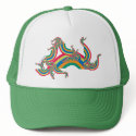 rainbow rave green hat by dannyglix rainbow rave green hat