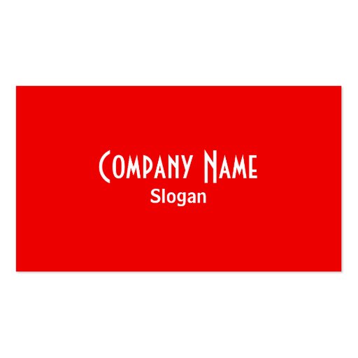 Rainbow Red Business Card