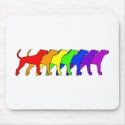Rainbow Reds mousepads