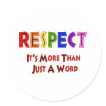 Rainbow Respect Round Stickers