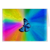 rainbow retro card