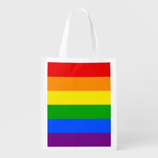 rainbow reusable grocery bag zazzle rainbow reusable grocery bag zazzle