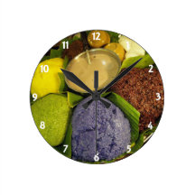 'Rainbow Rice' Chiang Mai, Thailand Round Wallclocks