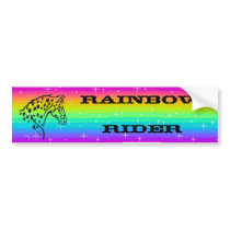 RAINBOW RIDER BUMPER STICKERS