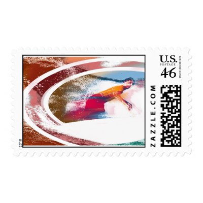 Rainbow Rider Surf Stamp by redboy23