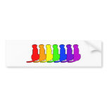 Rainbow Ridgeback Bumper Sticker