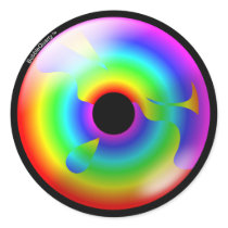 Rainbow ring sticker sheet