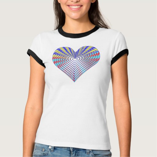 Rainbow Riot Valentine's Heart T-Shirt