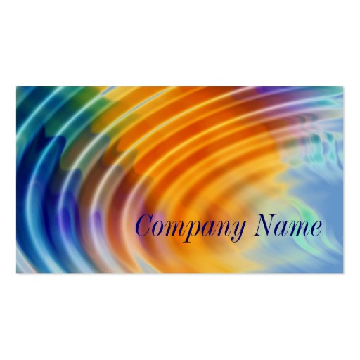 Rainbow Ripples Business Cards (front side)
