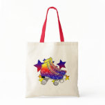 Rainbow Rollerskates Tote Bag