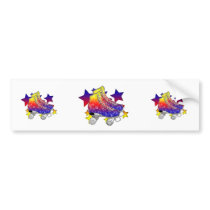 Rainbow Rollerskates Bumper Stickers