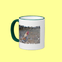 Rainbow Rooster mugs
