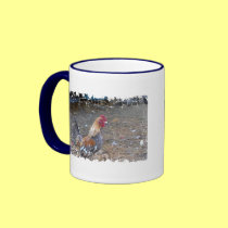 Rainbow Rooster mugs