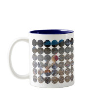 Rainbow Rooster mugs by eelkat Rainbow Rooster mugs