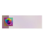Rainbow Rose Flower Wedding business cards