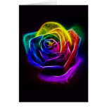 Rainbow Rose Fractal Cards