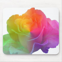 rainbow rose mousepads by partypassion rainbow rose mousepads