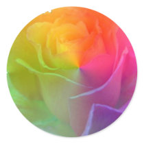 rainbow rose stickers by partypassion rainbow rose stickers