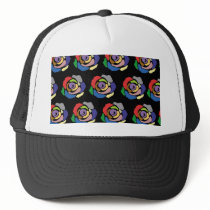 Rainbow Roses Hat by Artsy_Footsies_Shoes Rainbow Roses Hat
