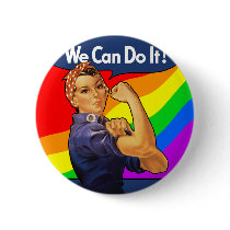 Rainbow Rosie buttons