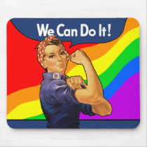 Rainbow Rosie Mousepads