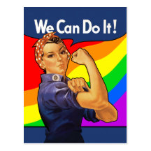 Rainbow Rosie Post Card