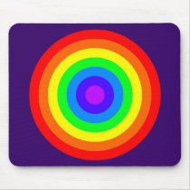 Rainbow Roundel mousepads by artberry Rainbow Roundel mousepads